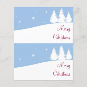 Holiday Schnee Bäume große Geschenktüte hängen Anh Flyer
