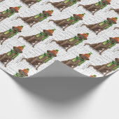 Holiday Schokolade Labrador Dog Lover und Woof Geschenkpapier (Ecke)