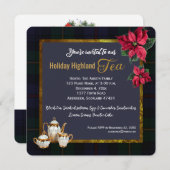 Holiday Scottish Afternoon Tea Party Einladung (Vorne/Hinten)