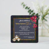 Holiday Scottish Afternoon Tea Party Einladung (Stehend Vorderseite)
