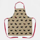 Holiday Scottish Terrier Apron Schürze (Vorderseite)