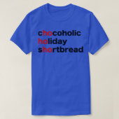 Holiday Scrabble Words Design T-Shirt (Design vorne)