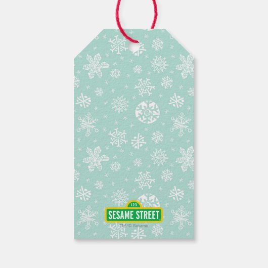 Holiday Scribble Cookie Monster Geschenkanhänger (Rückseite)