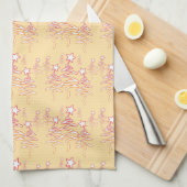 Holiday Scribble Tree + Star Repeat Cream Geschirrtuch (Viertel Falte)