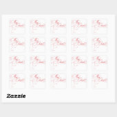 Holiday Script Merry Christmas Sticker Labels (Blatt)