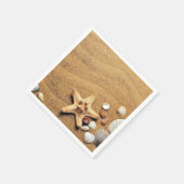 Holiday Seashells Beach Serviette (Ecke)