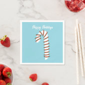 Holiday Season Artistic Candy Cane Gruß Serviette (Beispiel)