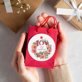 Holiday Season Pink Joy Wreath Botanisch Geschenkanhänger