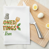 Holiday Seasoned Greetings Geschirrtuch (Viertel Falte)