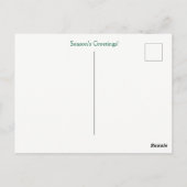Holiday Seasons Greetings Country Barn  Postkarte (Rückseite)