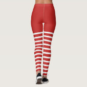 Holiday Sexy Elf Leggings Candy Cane Weihnachten (Rückseite)