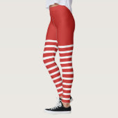 Holiday Sexy Elf Leggings Candy Cane Weihnachten (Links)