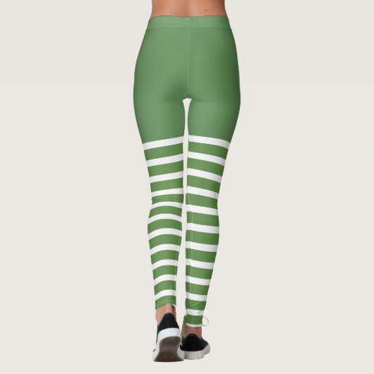 Holiday Sexy Elf Leggings Candy Cane Weihnachten (Rückseite)