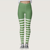 Holiday Sexy Elf Leggings Candy Cane Weihnachten (Vorderseite)