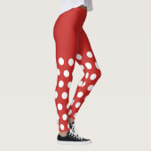 Holiday Sexy Elf Red Spots Retro Weihnachten Leggings (Rechts)