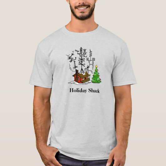 Holiday Shack Ham Radio Christmas T - Shirt (Vorderseite)