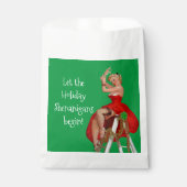 Holiday Shenanigans Retro Pinup Weihnachten Geschenktütchen (Vorderseite)