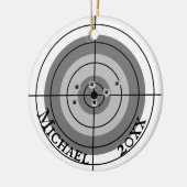 Holiday Shooting Target Gun Shooter Personalisiert Keramik Ornament (Links)