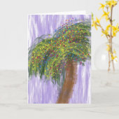 Holiday Shore Tree Art Card Karte (Gelbe Blume)