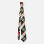 Holiday Shorthair Pointer Dog Plaid Christmas Krawatte (Rückseite)