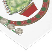 Holiday Silver Bells Großer Tischläufer (Ecke)