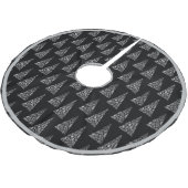 Holiday Silver Tree Elegante Modernste Technik Polyester Weihnachtsbaumdecke (Schrägansicht)