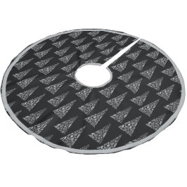 Holiday Silver Tree Elegante Modernste Technik Polyester Weihnachtsbaumdecke