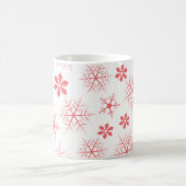 Holiday Simple Red Snowflake Muster Stilvoll Kaffeetasse (Mittel)