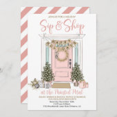 Holiday Sip and Shop Einladung (Vorne/Hinten)