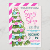 Holiday Sip and Shop Einladung (Vorne/Hinten)