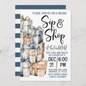 Holiday Sip and Shop Einladung (Vorne/Hinten)