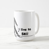 Holiday Skier - Abfahrt Skifahren Kaffeetasse (VorderseiteRechts)