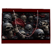 Holiday Skull Geschenktasche Große Geschenktüte (Rückseite)