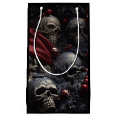 Holiday Skull Geschenktasche (schwarz) Kleine Geschenktüte (Vorderseite)