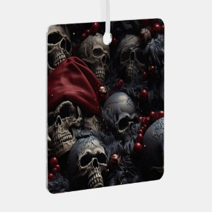Holiday Skull Ornament