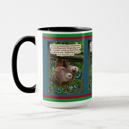 Holiday Sloth Scripture: Ephesianer 4:32 Tasse (Links)