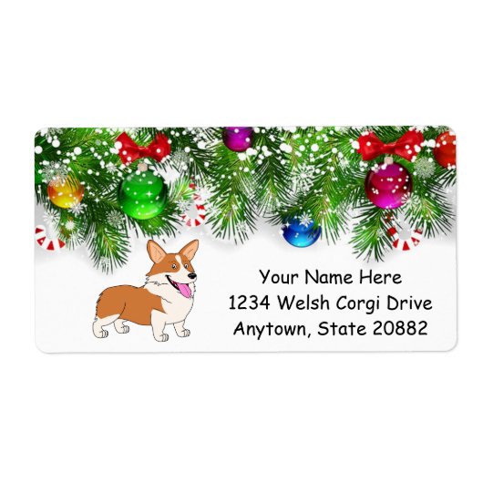 Holiday Smiling Welsh Corgi (Vorne)