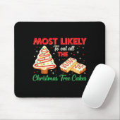 Holiday Snack, Most Likely To Eat All Christmas Tr Mousepad (Mit Mouse)