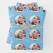 Holiday Snow Globe Custom Foto Template Geschenkpapier Set (Beispiel)