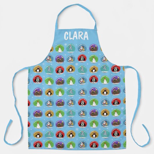 Holiday Snow Globes Schürze (Vorderseite)