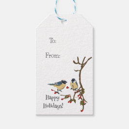 Holiday Snowbirds - Geschenk Tag Geschenkanhänger