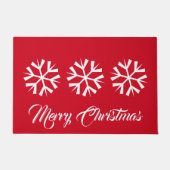 Holiday Snowflake Doormat Fußmatte (Vorderseite)