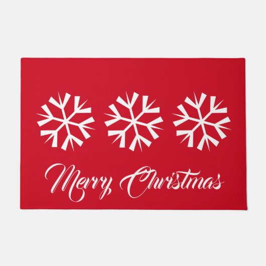 Holiday Snowflake Doormat Fußmatte (Vorderseite)
