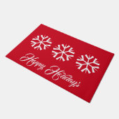 Holiday Snowflake Doormat Fußmatte (Schrägansicht)