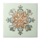 Holiday Snowflake Fliese (Vorderseite)