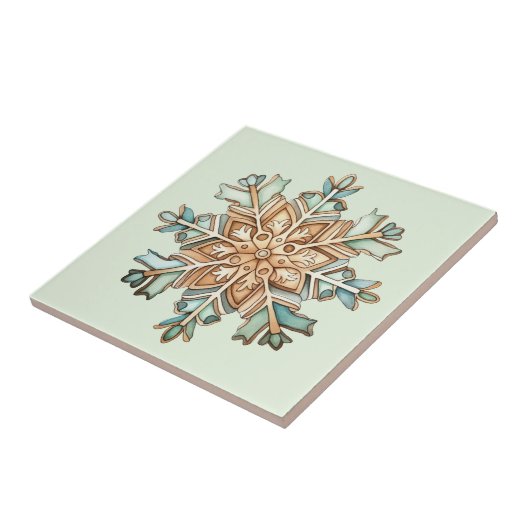 Holiday Snowflake Fliese (Seite)