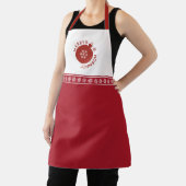 Holiday Snowflake Fügen Sie Ihren Namen Text hinzu Schürze (InSitu)