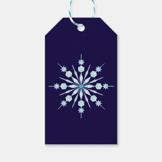 Holiday Snowflake Geschenkanhänger (Vorderseite)