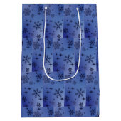 Holiday Snowflake Mittlere Geschenktasche Geschenktüte (Rückseite)