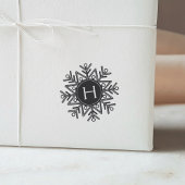 Holiday Snowflake Monogram Permastempel